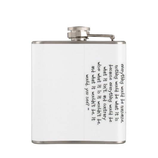 Alice im Wunderlandflasche Flachmann (Rückseite)