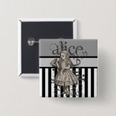 Alice im WunderlandGrunge Button (Vorne & Hinten)