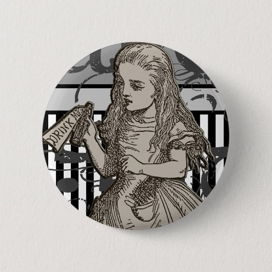 Alice im WunderlandGrunge Button (Vorderseite)