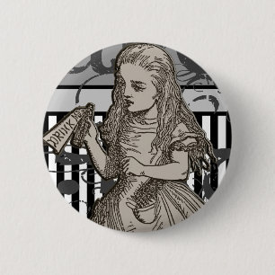 Alice im WunderlandGrunge Button