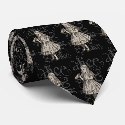 Alice im WunderlandGrunge Krawatte (Gerollt)