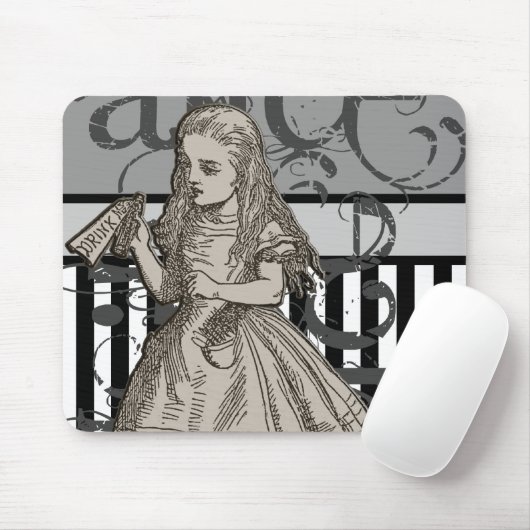 Alice im WunderlandGrunge Mousepad (Mit Mouse)
