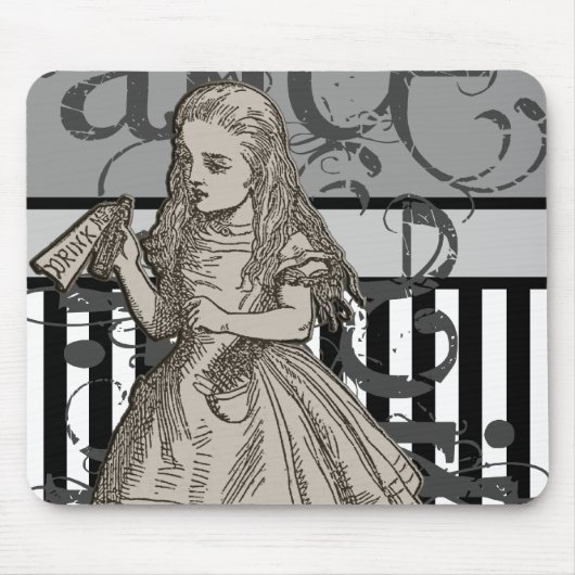 Alice im WunderlandGrunge Mousepad (Vorne)