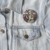 Alice im WunderlandGrunge (Rosa) Button (Beispiel)