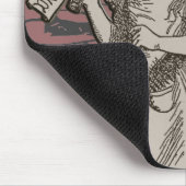 Alice im WunderlandGrunge (Rosa) Mousepad (Ecke)