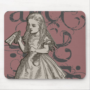 Alice im WunderlandGrunge (Rosa) Mousepad