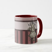 Alice im WunderlandGrunge (Rosa) Tasse (VorderseiteRechts)