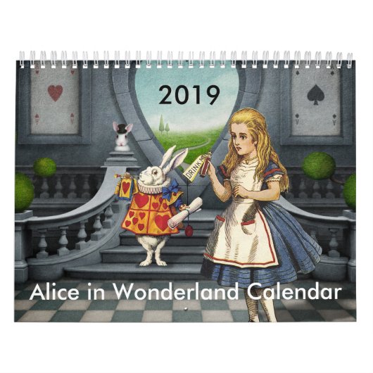 Alice im Wunderlandkalender 2019 Kalender (Titelbild)