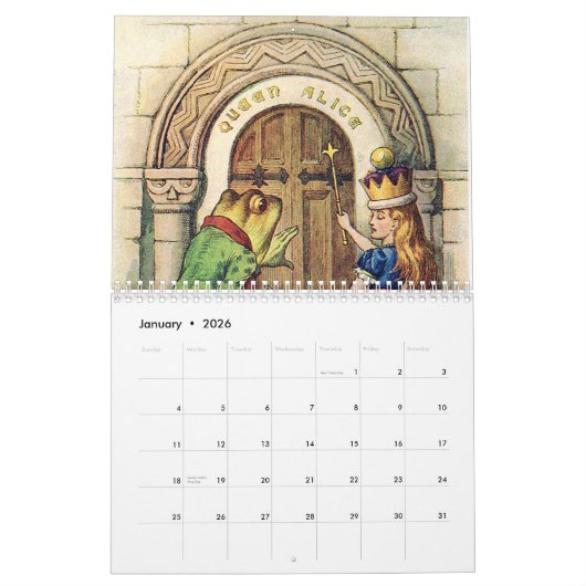 Alice im Wunderlandkalender 2019 Kalender (Jan 2026)