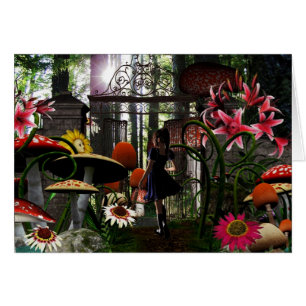 Alice im Wunderlandkarte