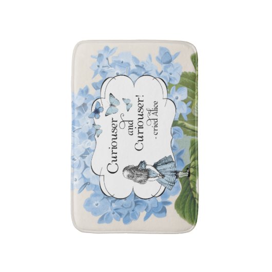 Alice im Wunderlandneugierigere Badematte (Vorderseite Vertikal)