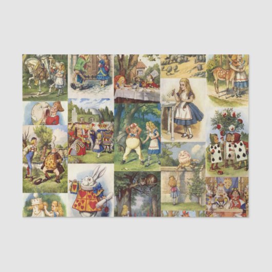 Alice im WunderlandSeidenpapier Seidenpapier (Vorderseite)