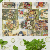 Alice im Wunderlandtuch Handtuch (Gefaltet)