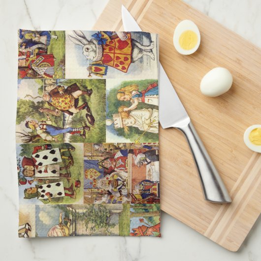 Alice im Wunderlandtuch Handtuch (Viertel Falte)