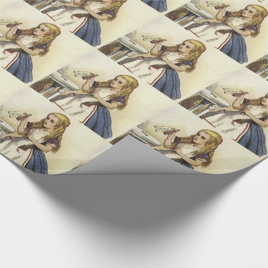 Alice im Wunderlandverpackungspapier 2 Geschenkpapier (Ecke)