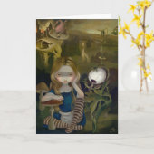 "Alice in a Bosch Landscape" Greeting Card Karte (Gelbe Blume)