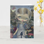 "Alice in a Bosch Wonderland" Greeting Card Karte (Gelbe Blume)