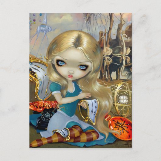 "Alice in a Dali Dream" von Jasmine Becket-Griffit Postkarte (Vorderseite)