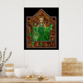 Alice in Absinthe ART PRINT Wunderland Steampunk Poster (Küche)