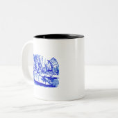 Alice in Blue Zweifarbige Tasse (Vorderseite Links)