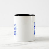 Alice in Blue Zweifarbige Tasse (Mittel)