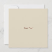 Alice in Brown Hair und die Cheshire Cat Einladung (Rückseite)