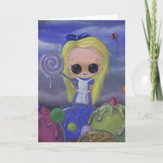 Alice in Candyland Grußkarte Karte