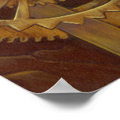 Alice in Clockwork - Steampunk in Wunderland Print Poster (Ecke)