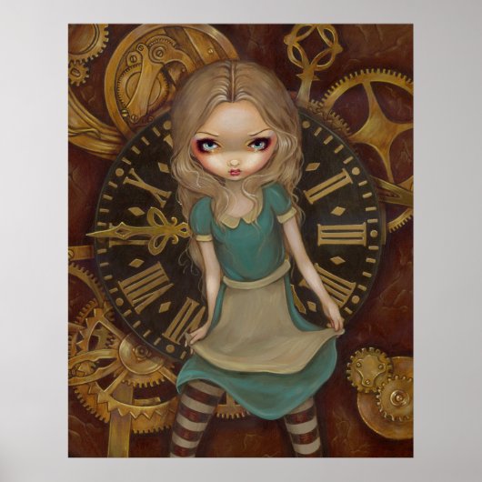Alice in Clockwork - Steampunk in Wunderland Print Poster (Vorne)