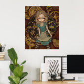 Alice in Clockwork - Steampunk in Wunderland Print Poster (Heimbüro)