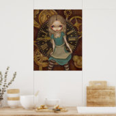 Alice in Clockwork - Steampunk in Wunderland Print Poster (Küche)