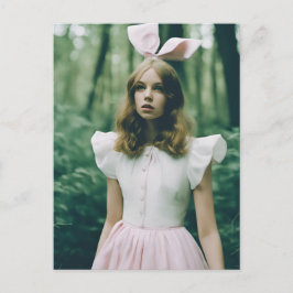Alice in der Forest Fashion Abgelaufen Film Mode Postkarte