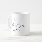 Alice in diesem Stil 10/6 Kaffeetasse (Vorderseite Links)