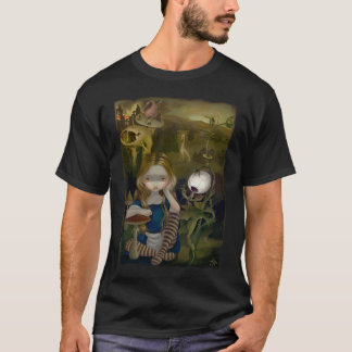 Alice in einem Bosch Landschaftsmärchenland T-Shirt