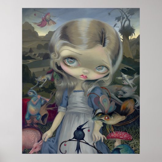 Alice in einem Bosch Wonderland ART PRINT gothic Poster (Vorne)