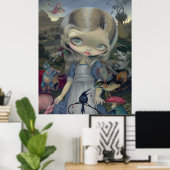Alice in einem Bosch Wonderland ART PRINT gothic Poster (Heimbüro)