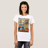 "Alice in einem Dalí-Traum" T-Shirt (Vorne ganz)