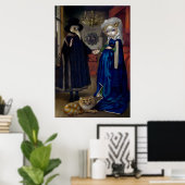 Alice in einem Van Eyck Portrait ART PRINT Wunderl Poster (Heimbüro)