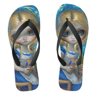 "Alice in einem Van Gogh Nocturne" Badesandalen