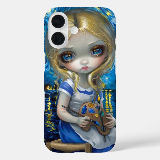 Alice in einem Van Gogh Nocturne Case-Mate iPhone Hülle (Rückseite)