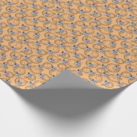 Alice in einem weißen Kaninchen im Wunderland Geschenkpapier (Ecke)