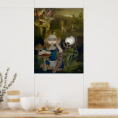 Alice in einer Bosch Landscape-Tiefbrotkunst Print Poster (Küche)