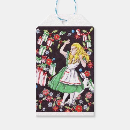 "Alice in Holiday Hell"-Geschenketiketten Geschenkanhänger (Vorderseite)