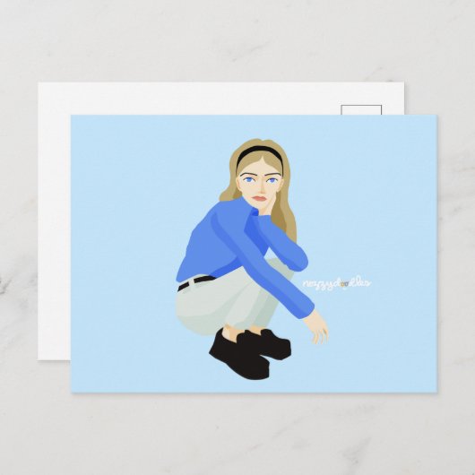 Alice in Modernland Postkarte (Vorne/Hinten)