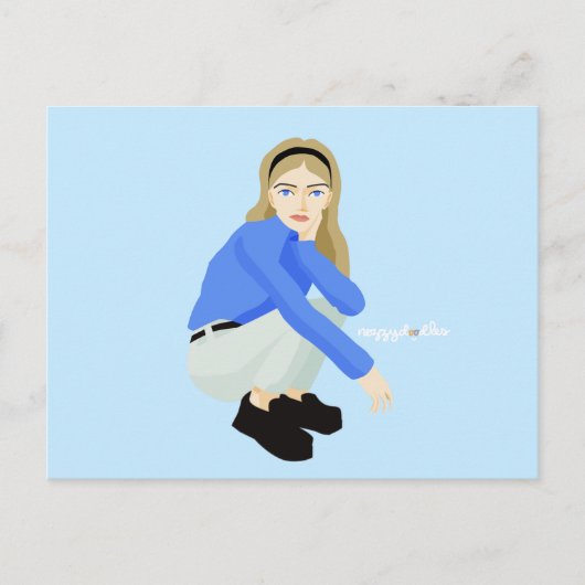 Alice in Modernland Postkarte (Vorderseite)