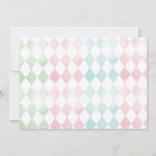 Alice in ONEderland 1. Geburtstag Einladung (Rückseite)