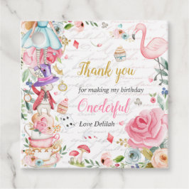 Alice in Onederland 1. Geburtstag Mad Tea Party Fa Geschenkanhänger