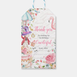 Alice in Onederland 1. Geburtstag Mad Tea Party Geschenkanhänger