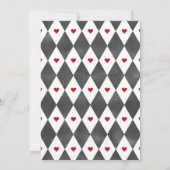 Alice in Onederland 1. Geburtstag Schwarz Einladung (Rückseite)