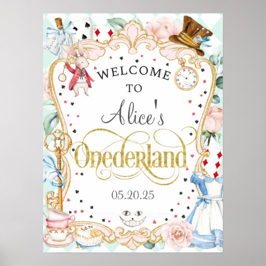 Alice in Onederland, das Begrüßungszeichen von 1. Poster (Vorne)
